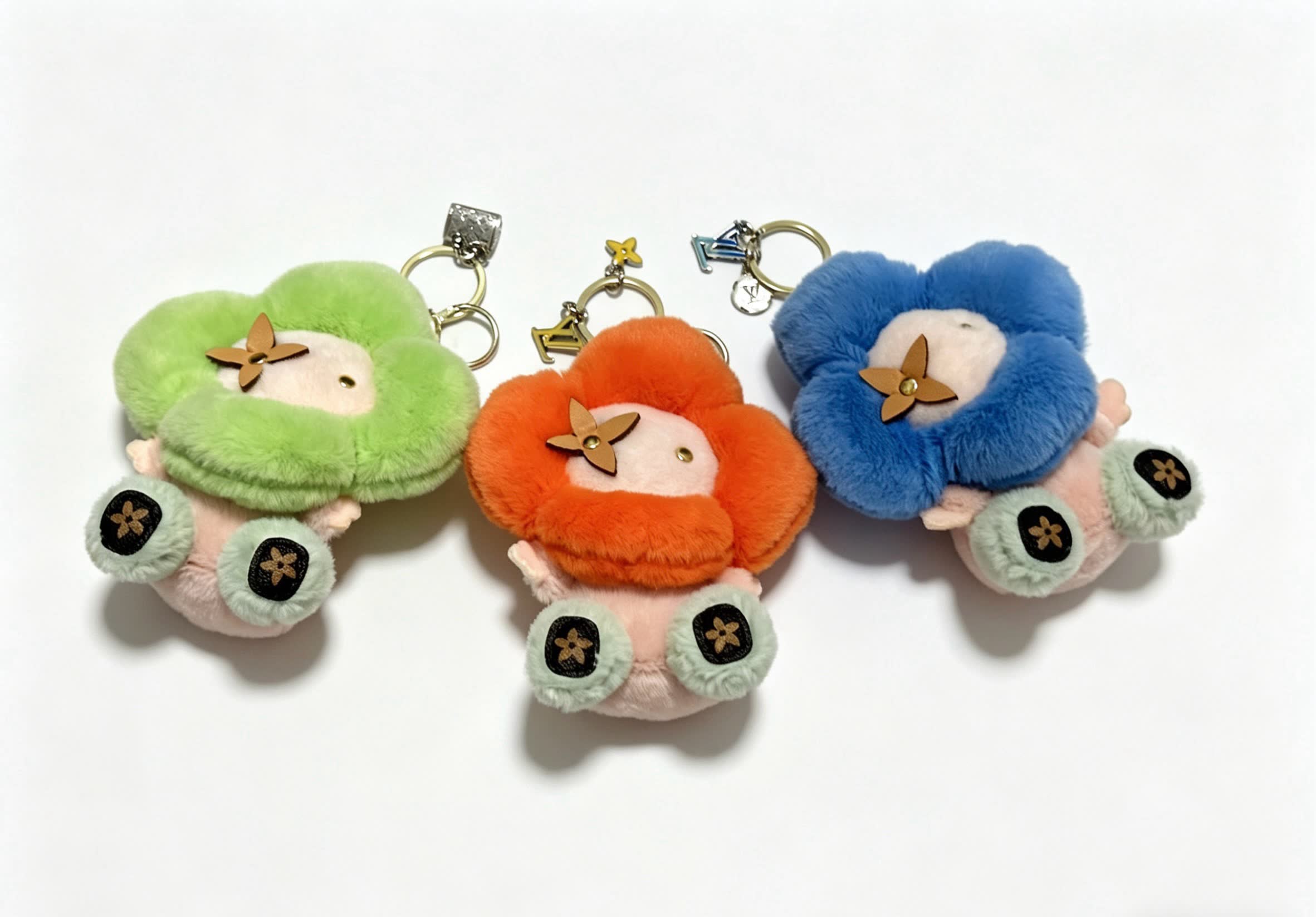 Louis Vuitton Green Flower Keychain